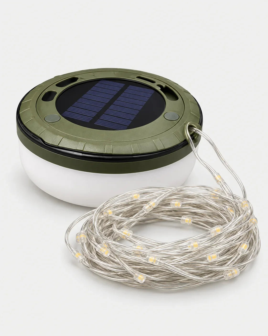 Alphes Fireside Solar Lantern with String Lights