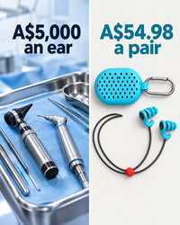 A$5,000 an ear for surgery against A$54.98 a pair for ColdWall Plugs